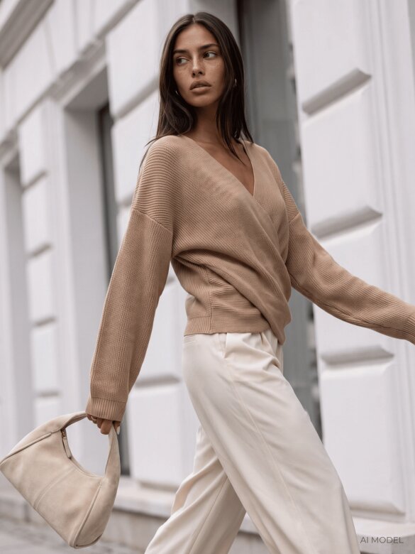 Sweter Cassy beżowy 