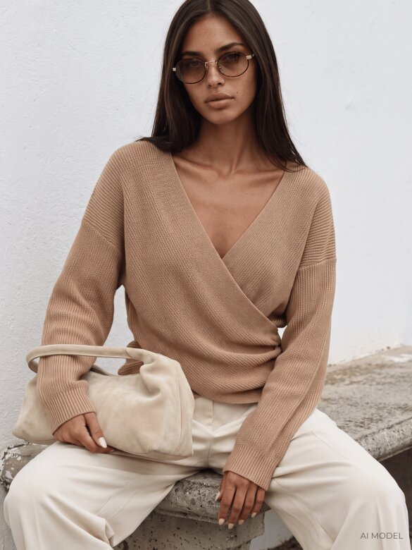 Sweter Cassy beżowy 