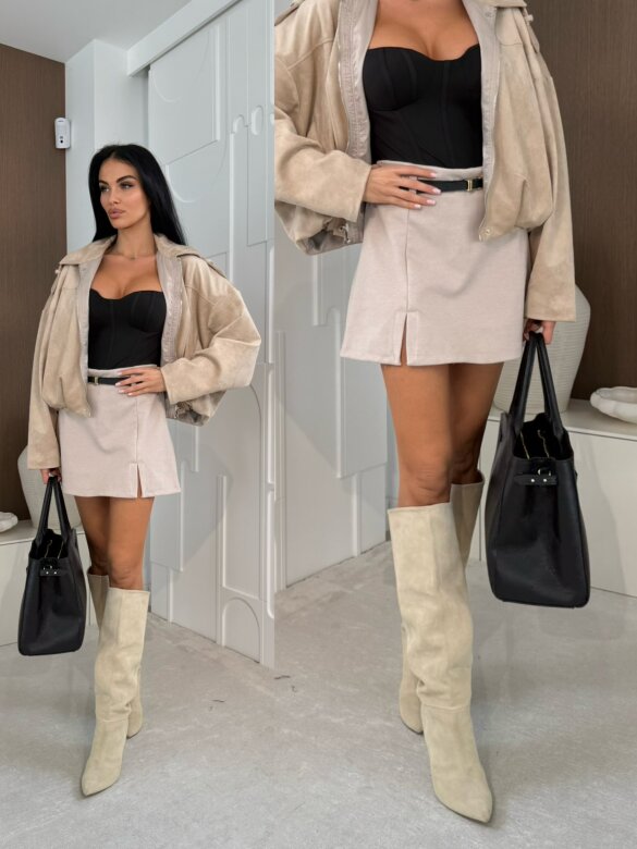 Spódniczko-szorty Mias jasnobeżowe