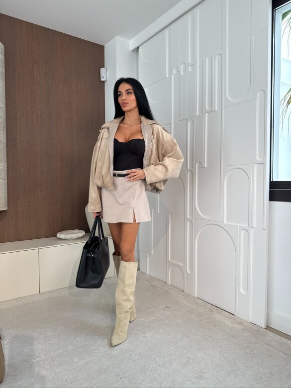 Spódniczko-szorty Mias jasnobeżowe