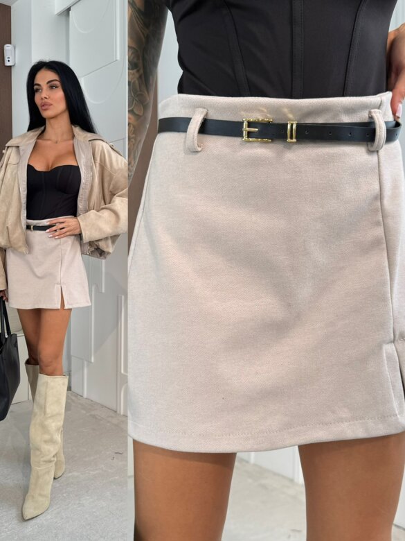 Spódniczko-szorty Mias jasnobeżowe