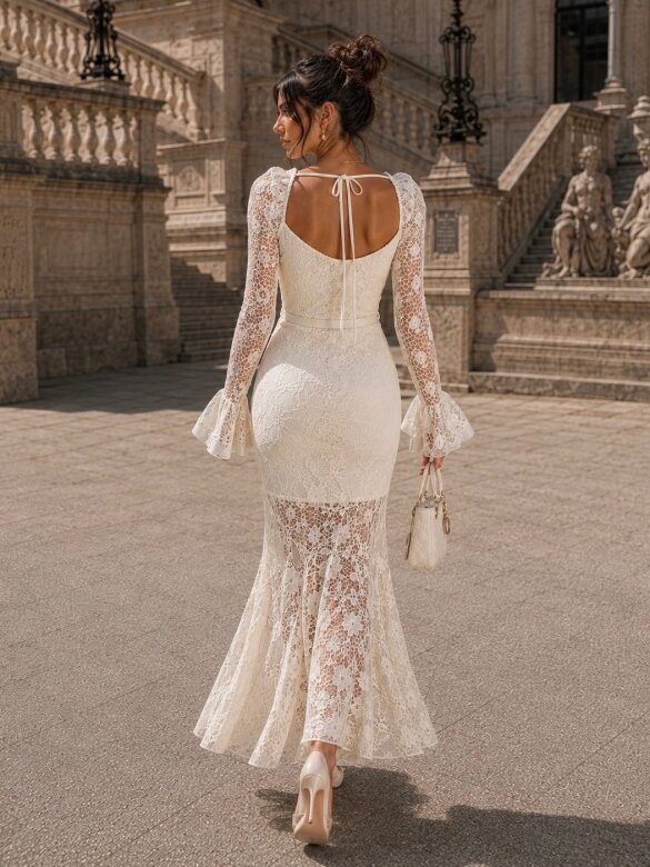 Sukienka Ivory Muse maxi waniliowa