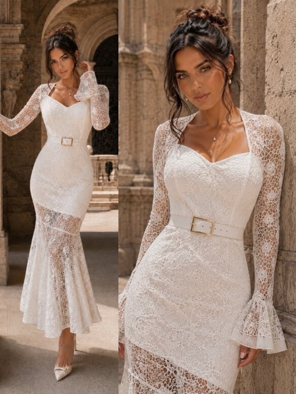 Sukienka Ivory Muse maxi waniliowa