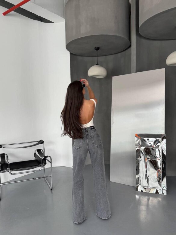 Spodnie Shelli jeans szare 