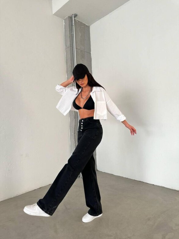 Spodnie Soara jeans czarne 