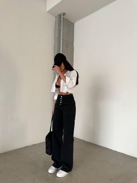 Spodnie Soara jeans czarne 