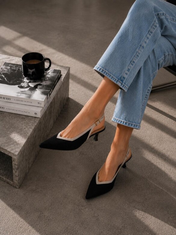 Heels Crudo black