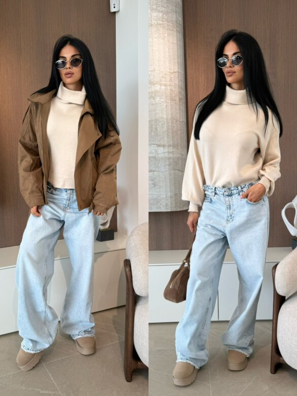 Spodnie Aven jeans jasnoniebieskie 