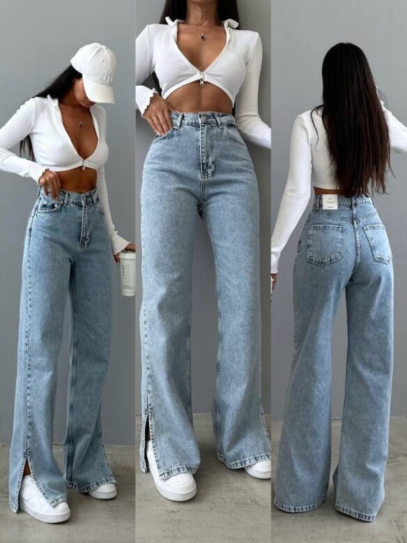 Spodnie Shelli jeans jasnoniebieskie 