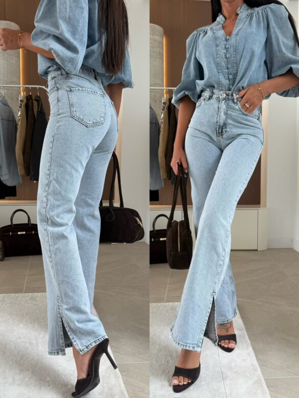 Spodnie Shelli jeans jasnoniebieskie 