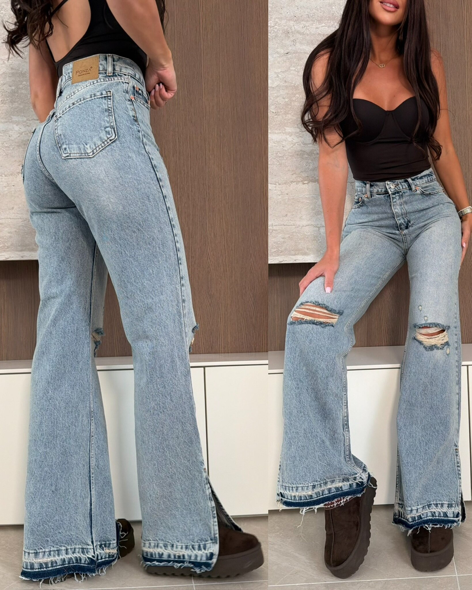 Spodnie Casi jeans jasnoniebieskie 