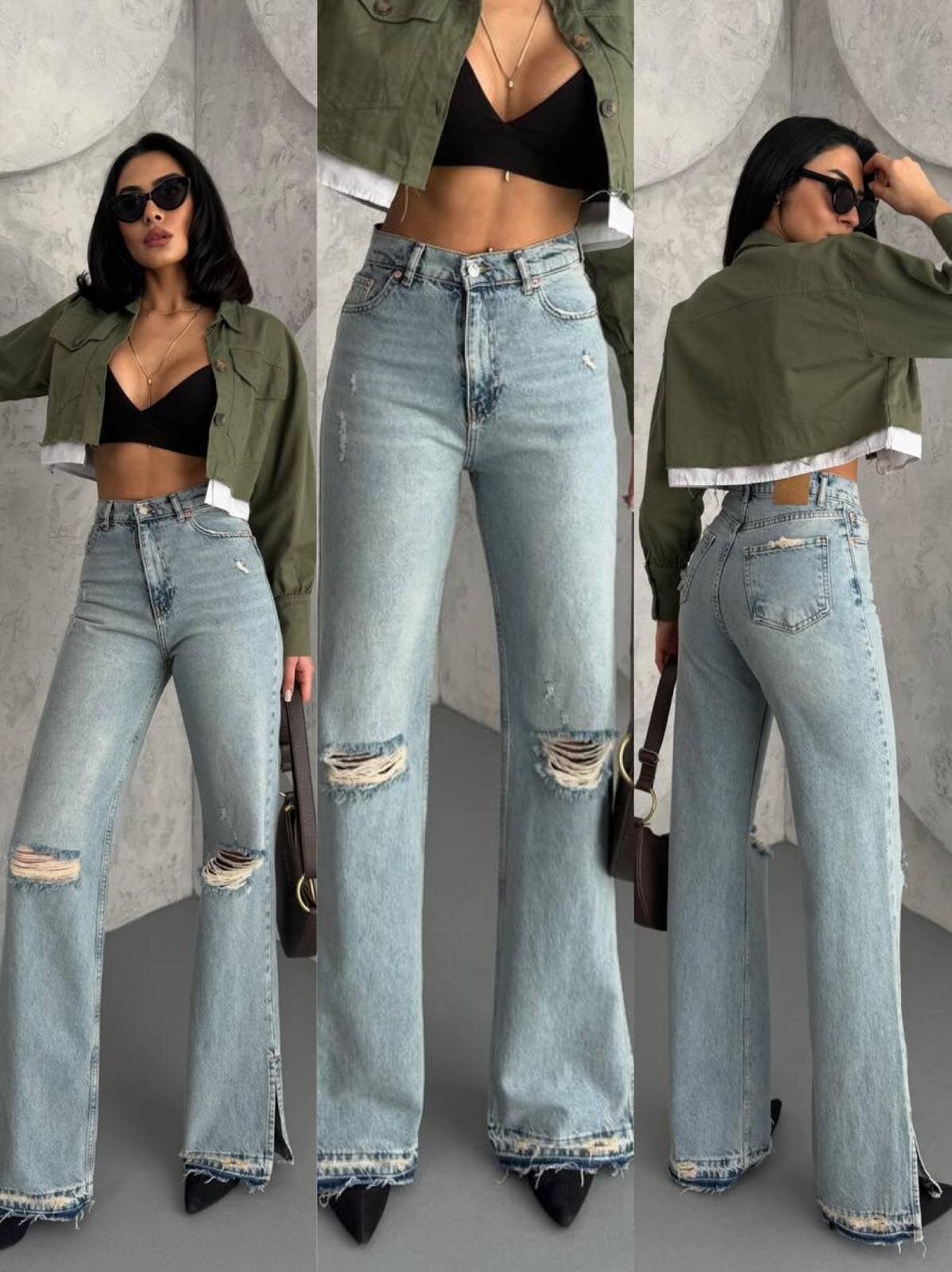 Spodnie Casi jeans jasnoniebieskie 