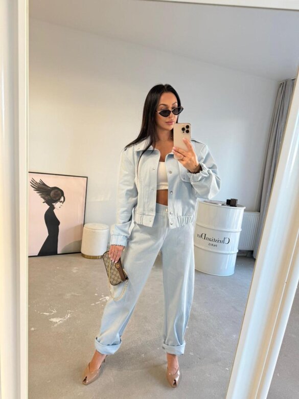 Kurtka Harmonia jeans błękitna