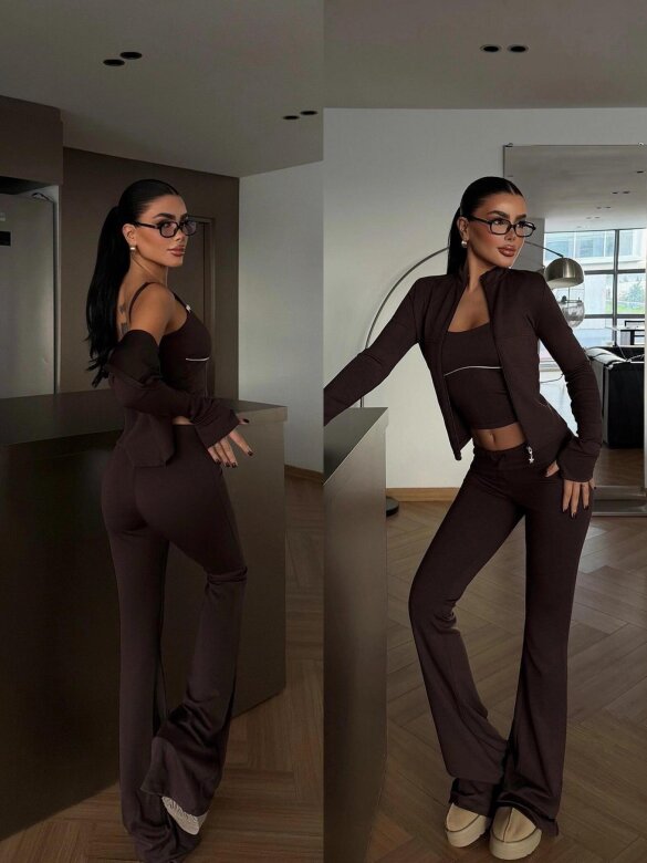 Komplet 3w1 Luiso czekoladowy