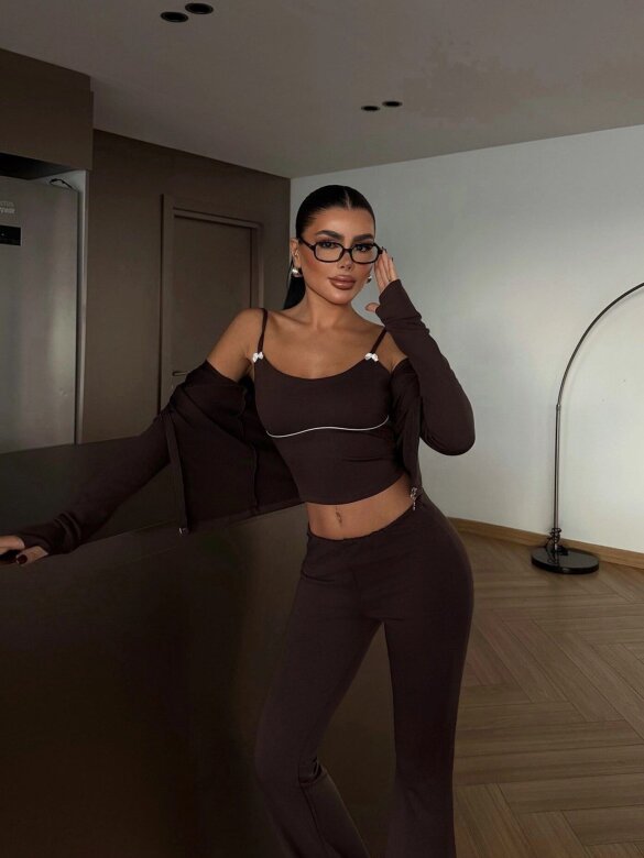 Komplet 3w1 Luiso czekoladowy