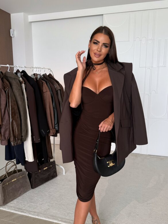 Dress Midnight Memories midi chocolate