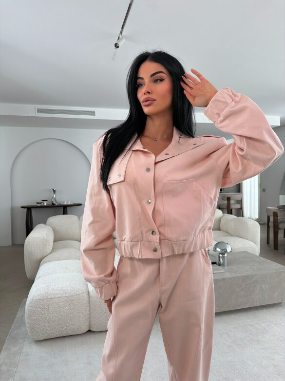 Spodnie Harmonia jeans pudrowe