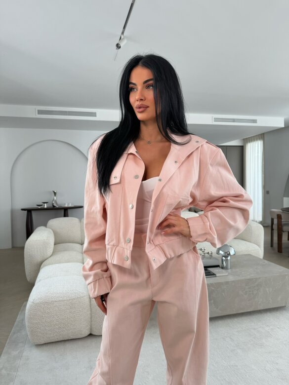 Spodnie Harmonia jeans pudrowe