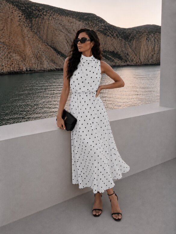 Dress Paris white-black