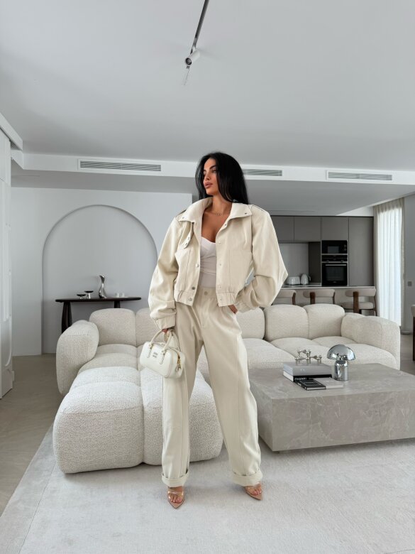 Spodnie Harmonia jeans jasnobeżowe 