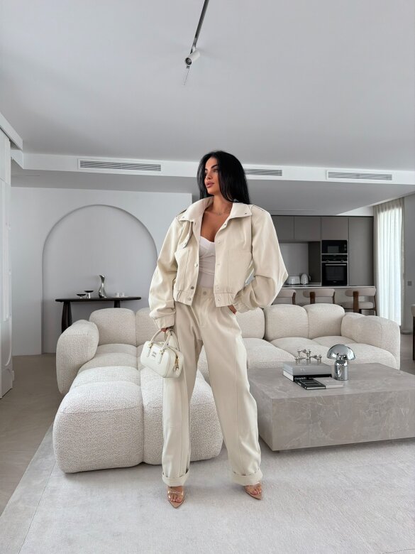 Spodnie Harmonia jeans jasnobeżowe 