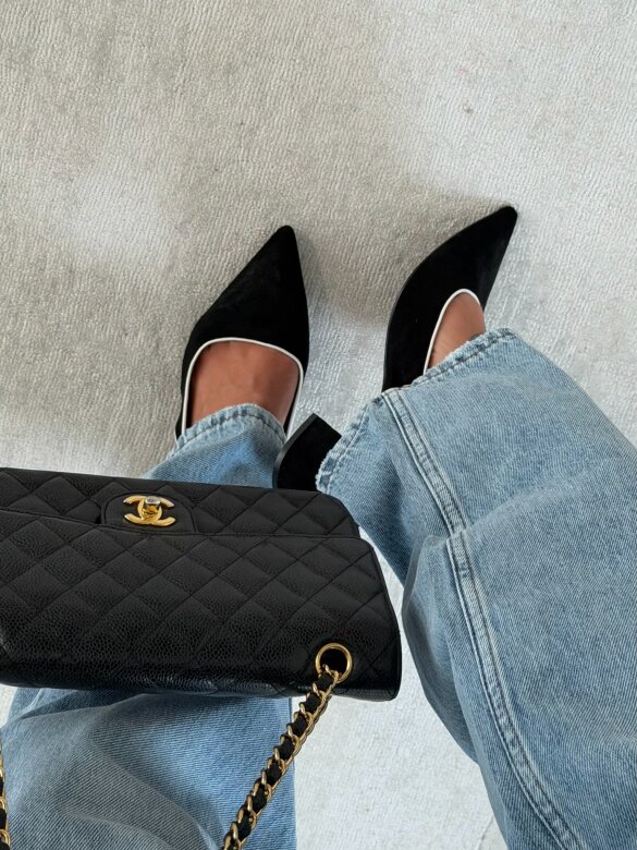 Sandały Terry zamszowe czarne 