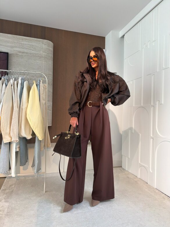 Spodnie Scott elegant czekoladowe