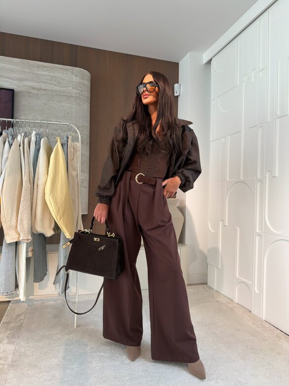 Spodnie Scott elegant czekoladowe