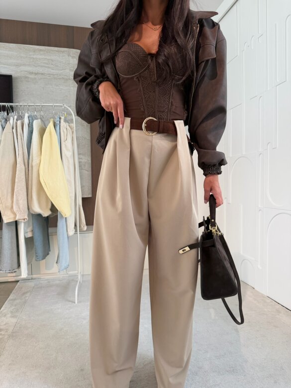 Spodnie Scott elegant beżowe