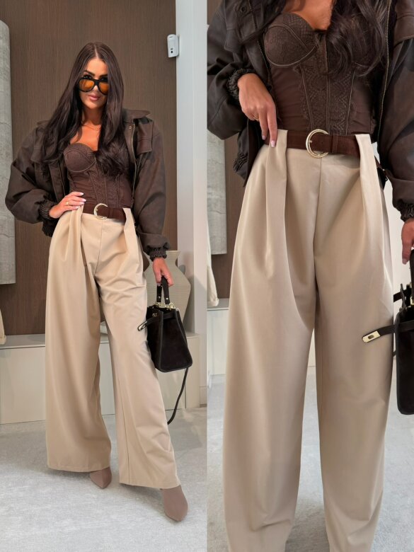 Spodnie Scott elegant beżowe