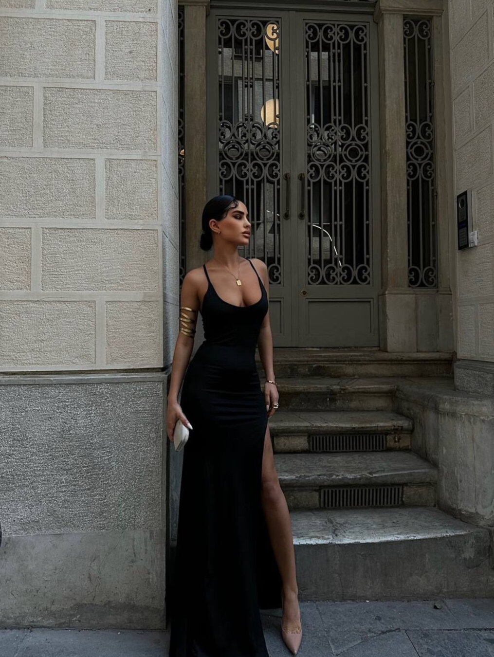 Sukienka Charlotte maxi czarna