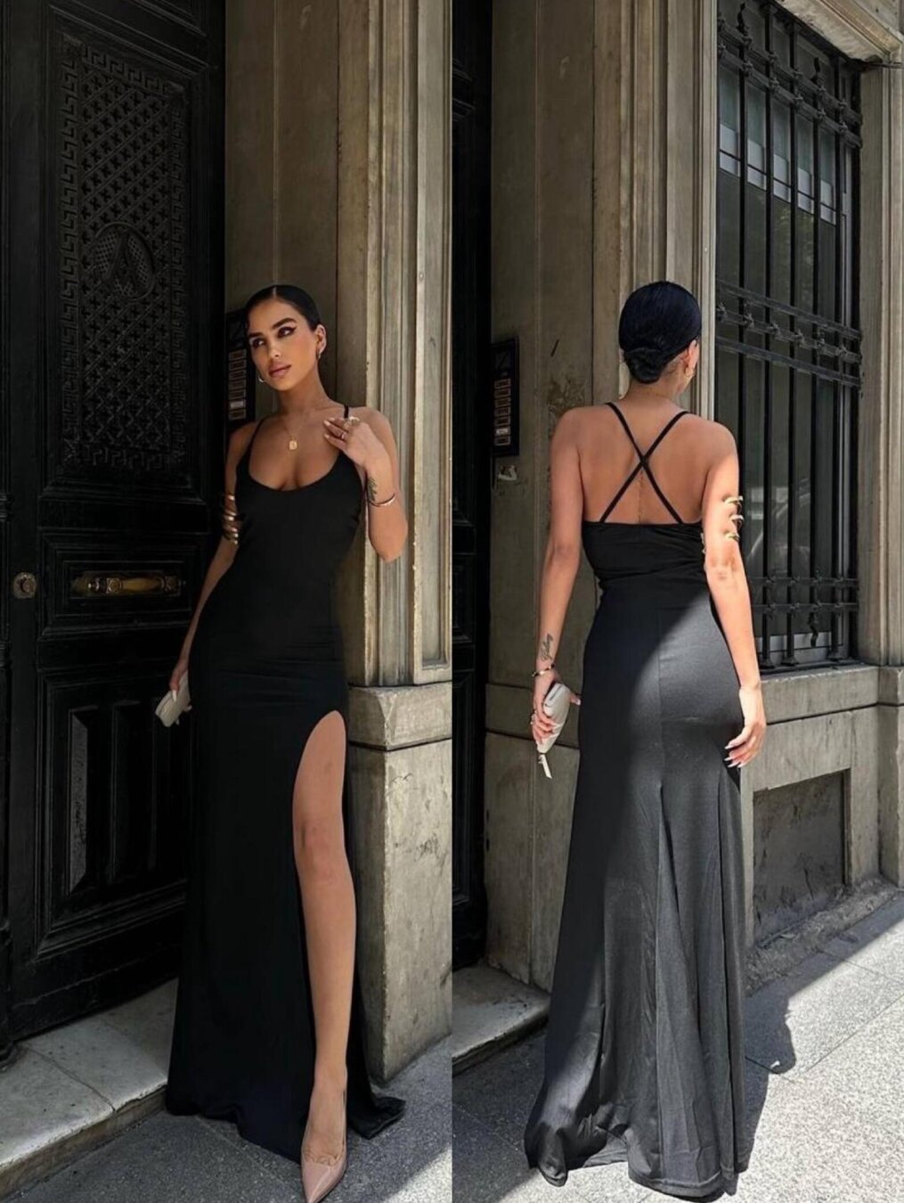 Sukienka Charlotte maxi czarna