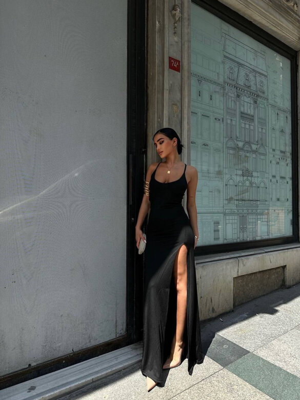 Sukienka Charlotte maxi czarna