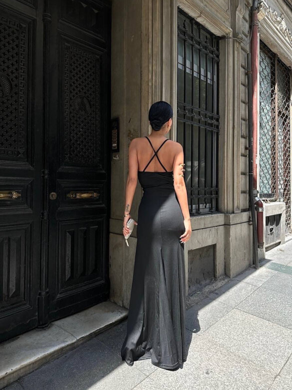 Sukienka Charlotte maxi czarna