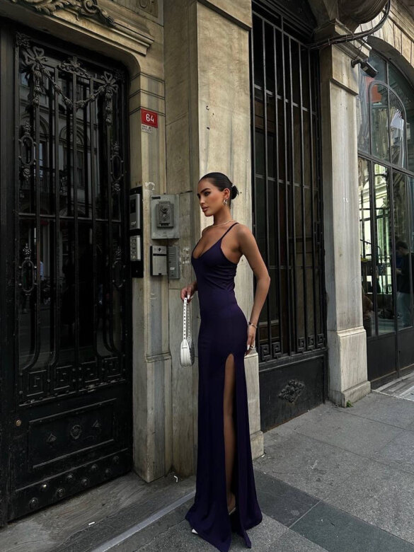 Sukienka Charlotte maxi czarna