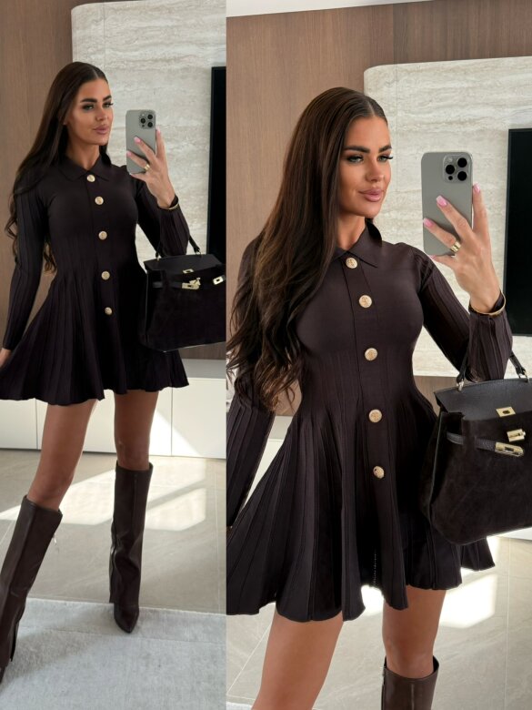 Sukienka Gweene czekoladowa 