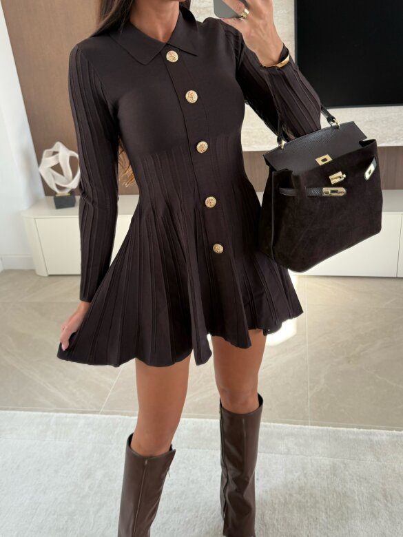 Sukienka Gweene czekoladowa 