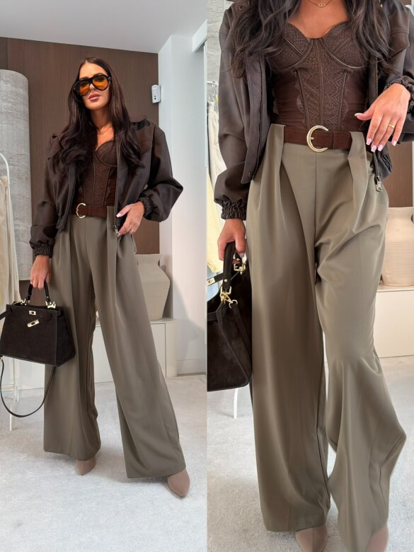 Spodnie Scott elegant matcha