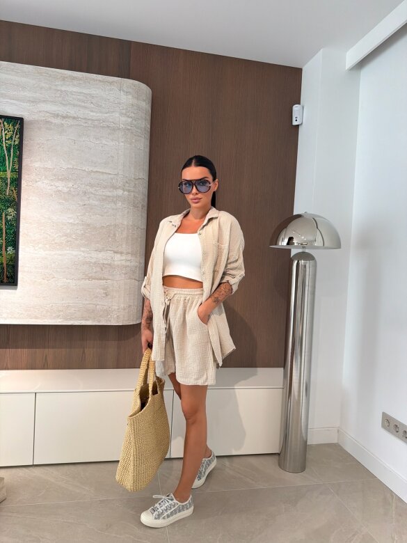 Komplet 2w1 Jonesin beżowy 