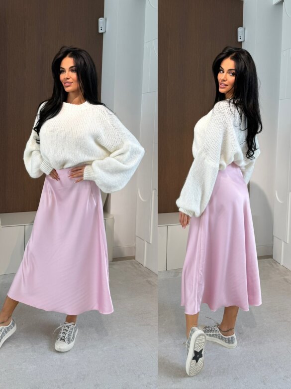 Spódnica Brillante pudrowa