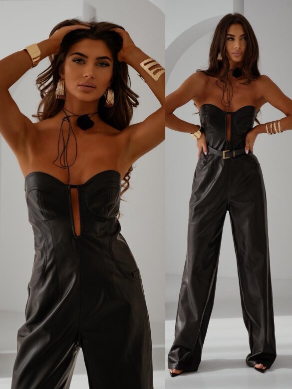 Kombinezon Nicola eko skóra czarny