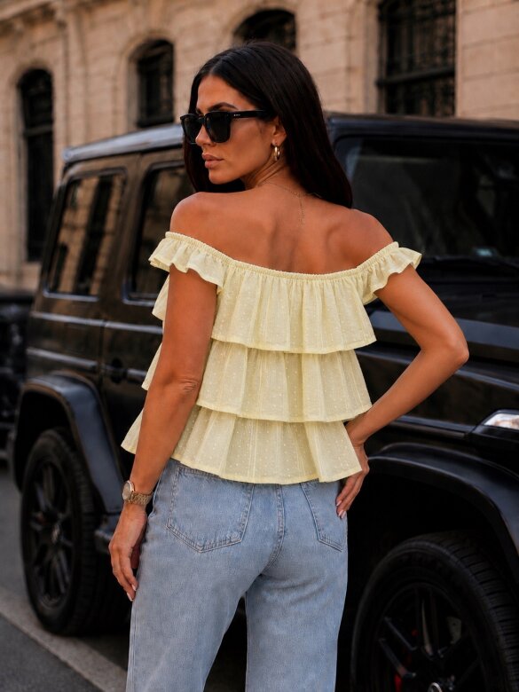 Top Adelsi bawełniany butter yellow