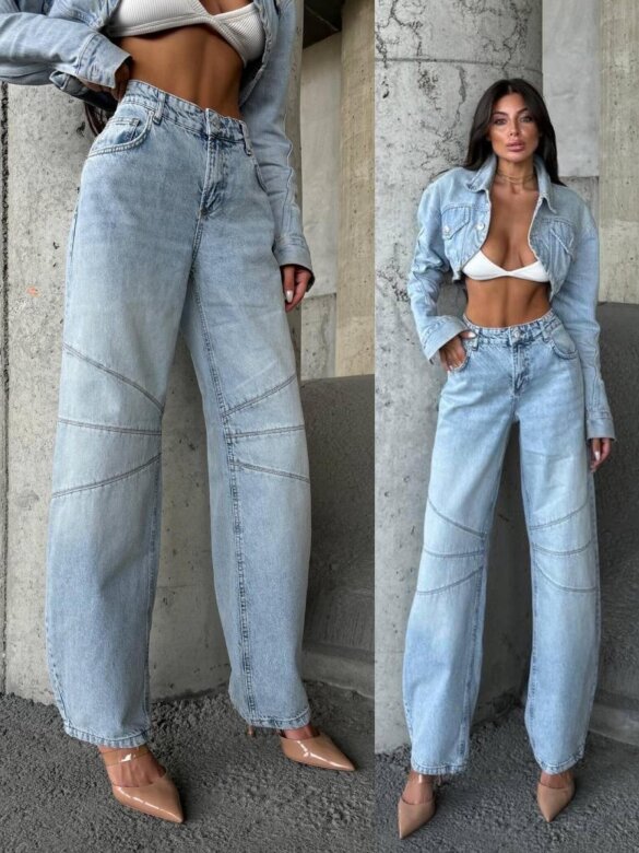 Spodnie Shaun jeans jasnoniebieskie 
