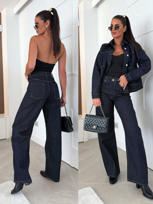 Spodnie Duarte jeans ciemnoniebieskie