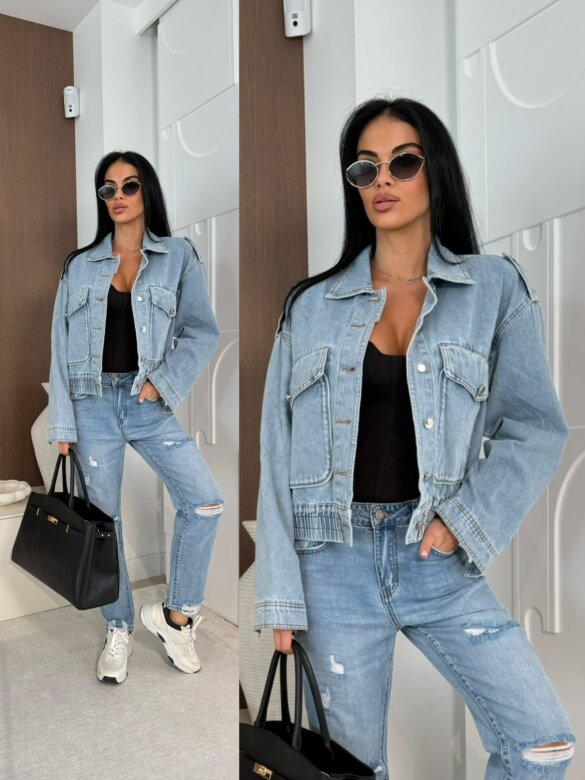 Katana Lirena jeans jasnoniebieska