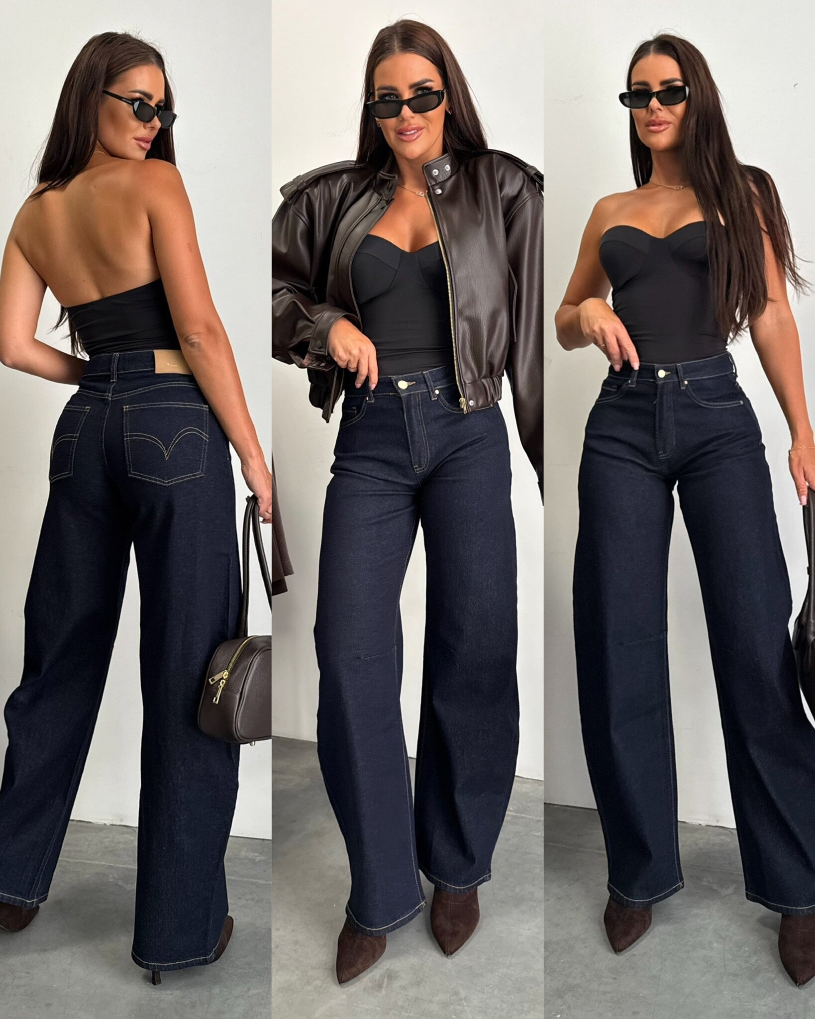 Spodnie Felipe jeans ciemnoniebieskie