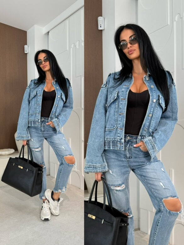 Katana Lirena jeans niebieska