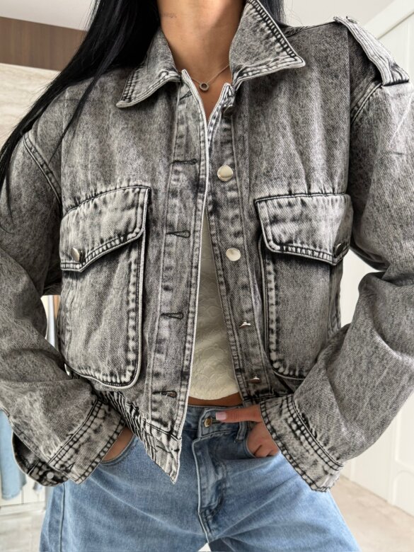 Katana Lirena jeans szara 