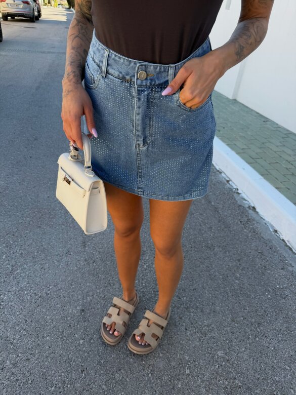 Spódniczko-szorty Bellante jeans niebieskie