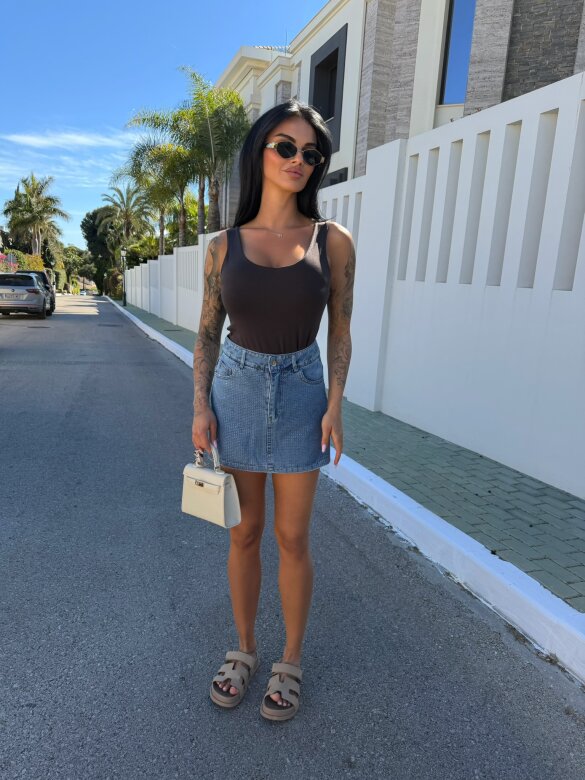 Spódniczko-szorty Bellante jeans niebieskie